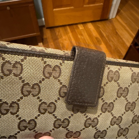 Gucci continental long wallet in the classic brown GG monogram canvas. - Picture 11 of 11